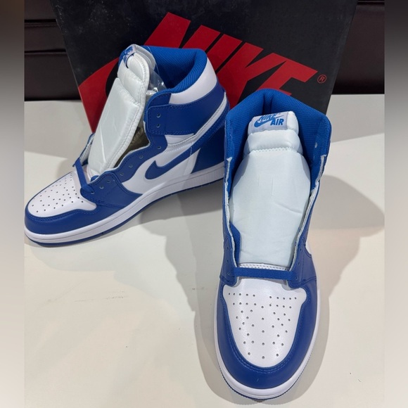 New Nike air Jordan 1 retro high white blue mens shoes size 11